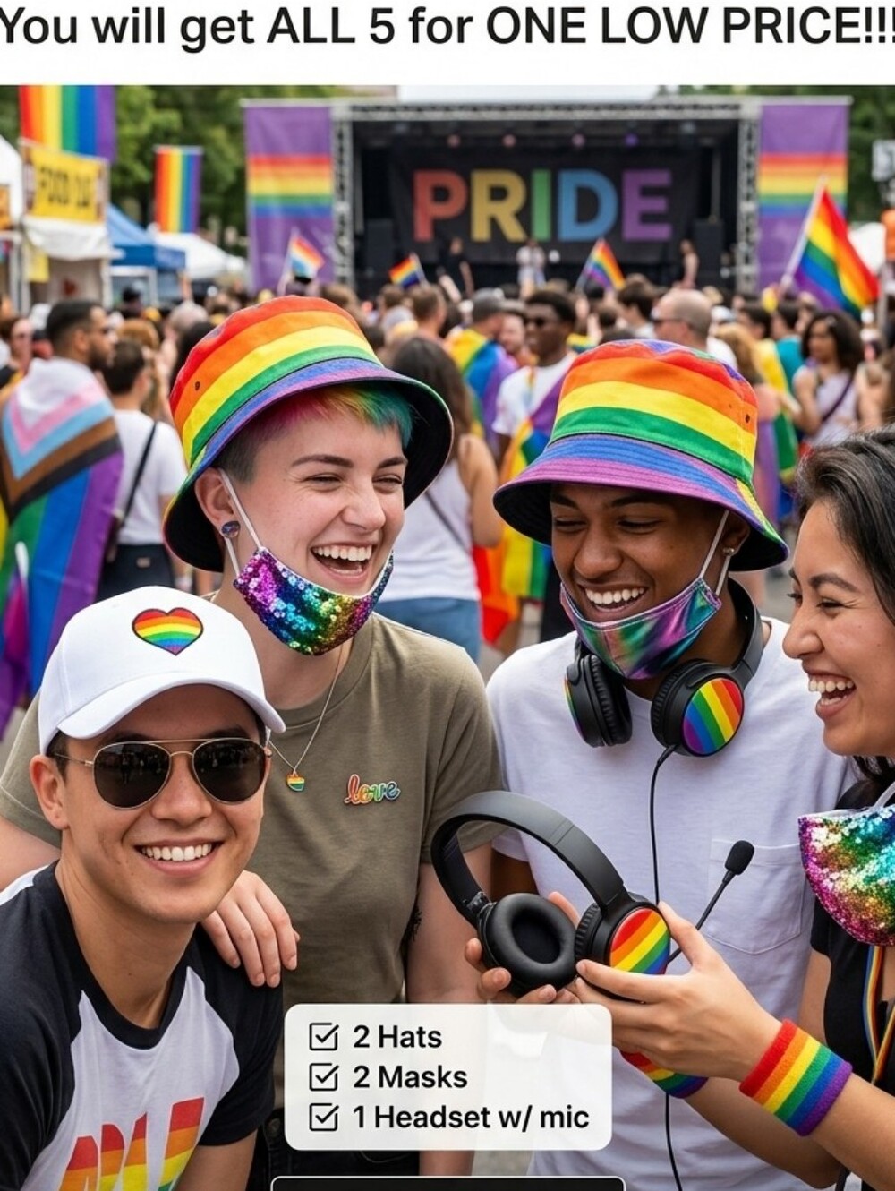 Show ur Colors Pride Bundle this great 😃 Bundle 🌎😄🇺🇲🌞🦓